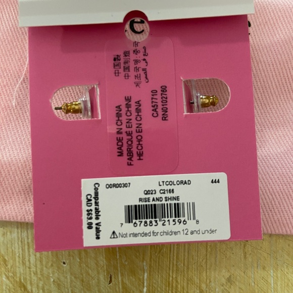 NWT Kate Spade Rise and Shine earrings - Picture 3 of 3